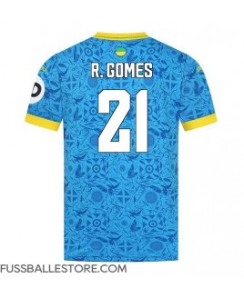 Günstige Wolves Rodrigo Gomes #21 3rd trikot 2025-26 Kurzarm Günstige Wolves Rodrigo Gomes #21 3rd trikot 2025-26 Kurzarm